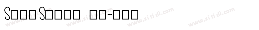 SansSerif 粗体字体转换
